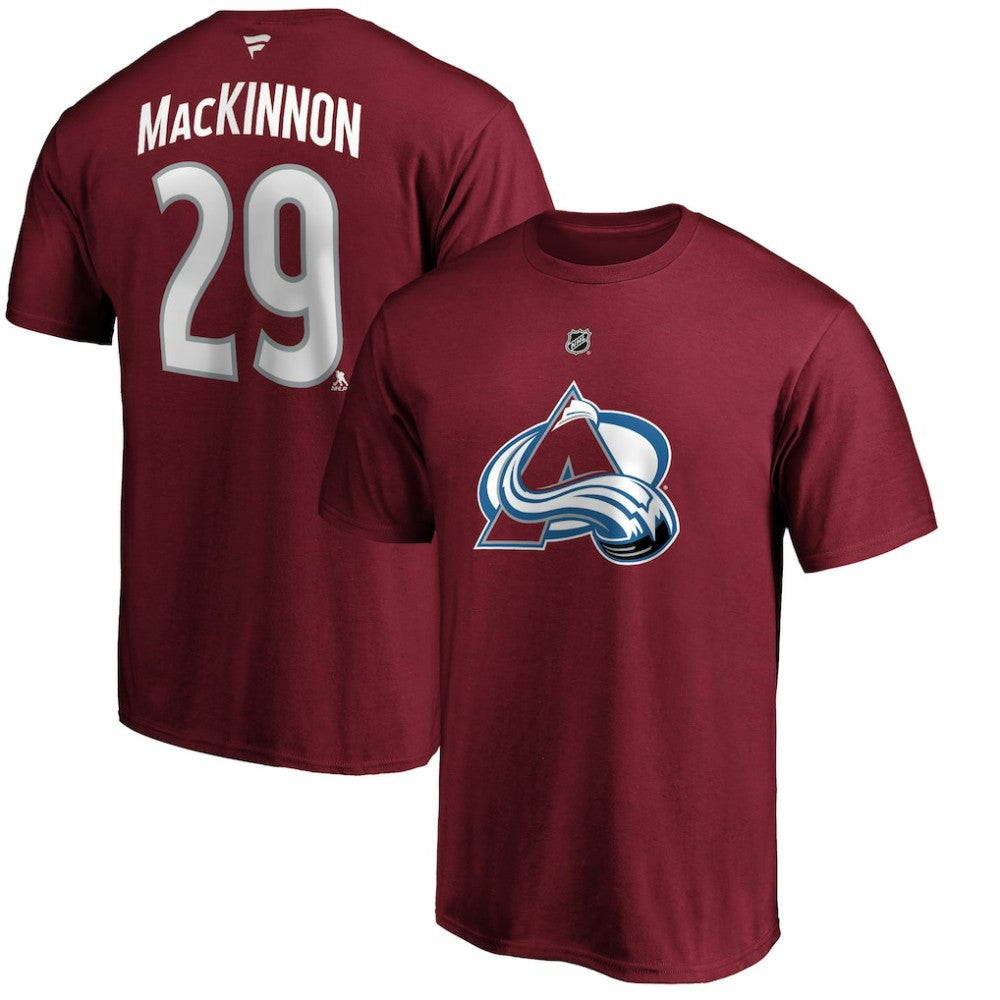 Nathan MacKinnon Colorado Avalanche Fanatics Authentic Stack Player Name & Number T-Shirt -  NHL T-shirts