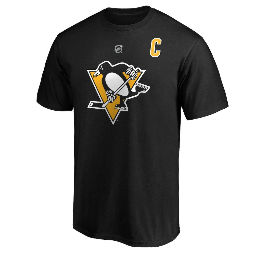 Sidney Crosby Pittsburgh Penguins Fanatics Authentic Stack Player Name & Number T-Shirt -  NHL T-shirts