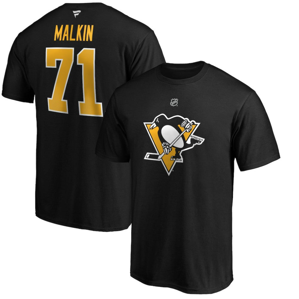 Evgeni Malkin Pittsburgh Penguins Fanatics Authentic Stack Player Name & Number T-Shirt -  NHL T-shirts