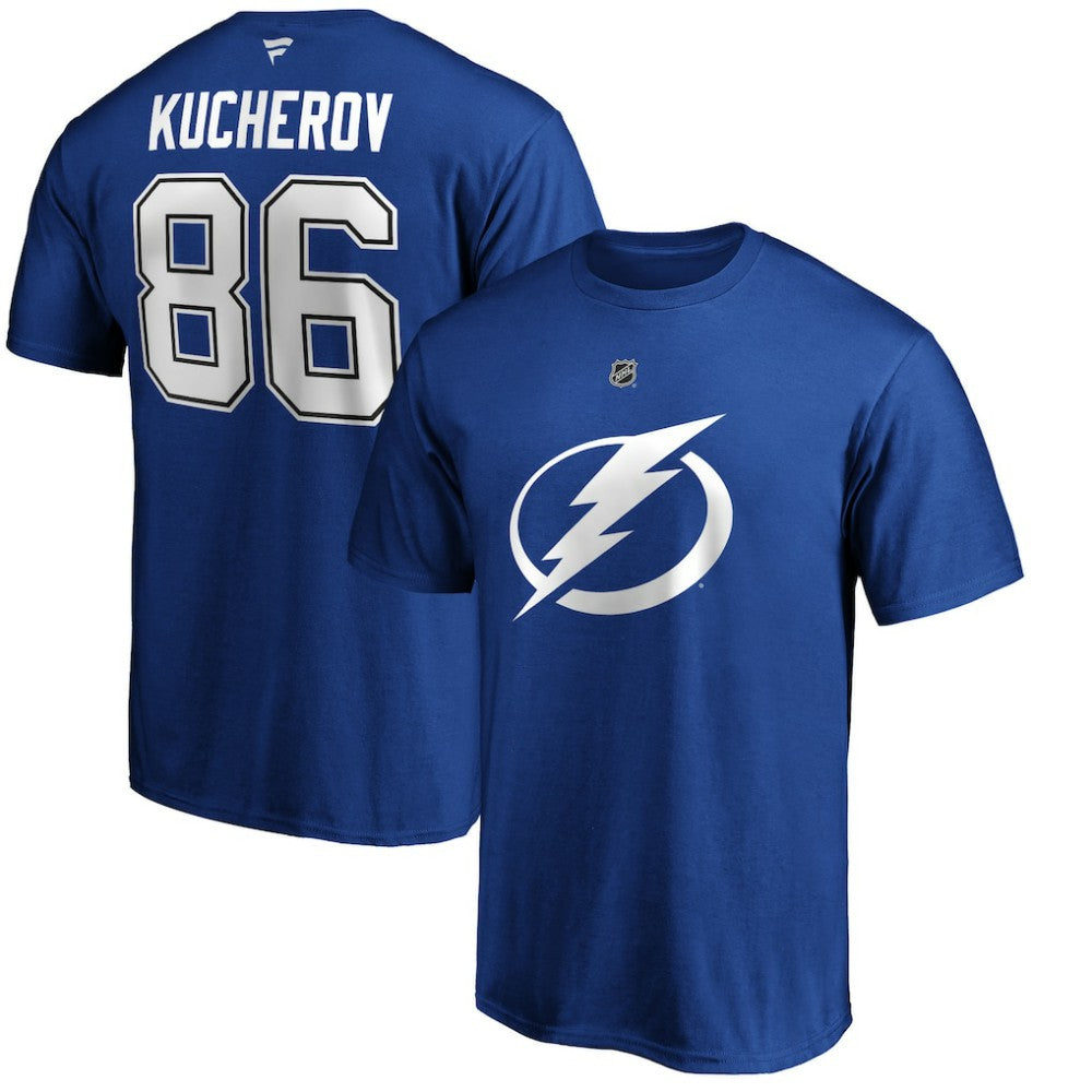 Nikita Kucherov Tampa Bay Lightning Fanatics Authentic Stack Player Name & Number T-Shirt -  NHL T-shirts