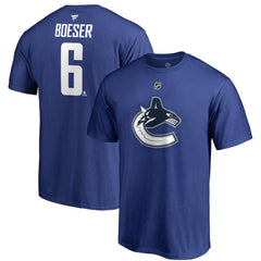 Brock Boeser Vancouver Canucks Fanatics Authentic Stack Player Name & Number T-Shirt -  NHL T-shirts