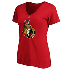 Brady Tkachuk Ottawa Senators Fanatics Women's Authentic Stack Name & Number V-Neck T-Shirt -  NHL T-shirts