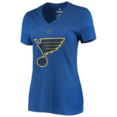 Jordan Binnington St. Louis Blues Fanatics Women's Authentic Stack Name & Number V-Neck T-Shirt -  NHL T-shirts