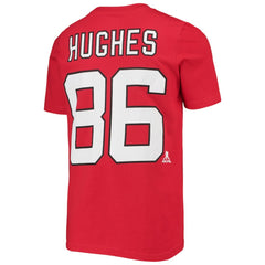 Jack Hughes New Jersey Devils Youth Player Name & Number T-Shirt -  NHL T-shirts