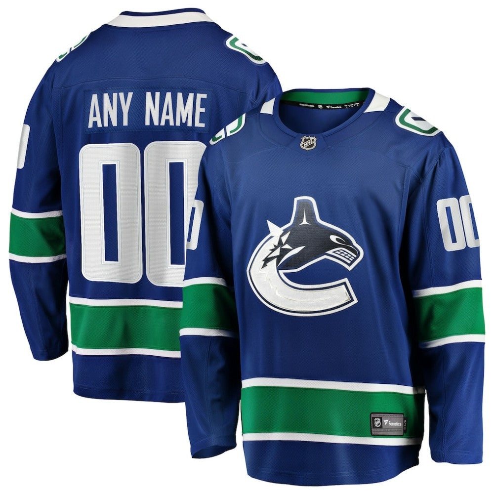 Vancouver Canucks Fanatics Home Team Breakaway Custom Jersey -  NHL Jerseys