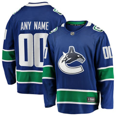 Vancouver Canucks Fanatics Home Team Breakaway Custom Jersey -  NHL Jerseys