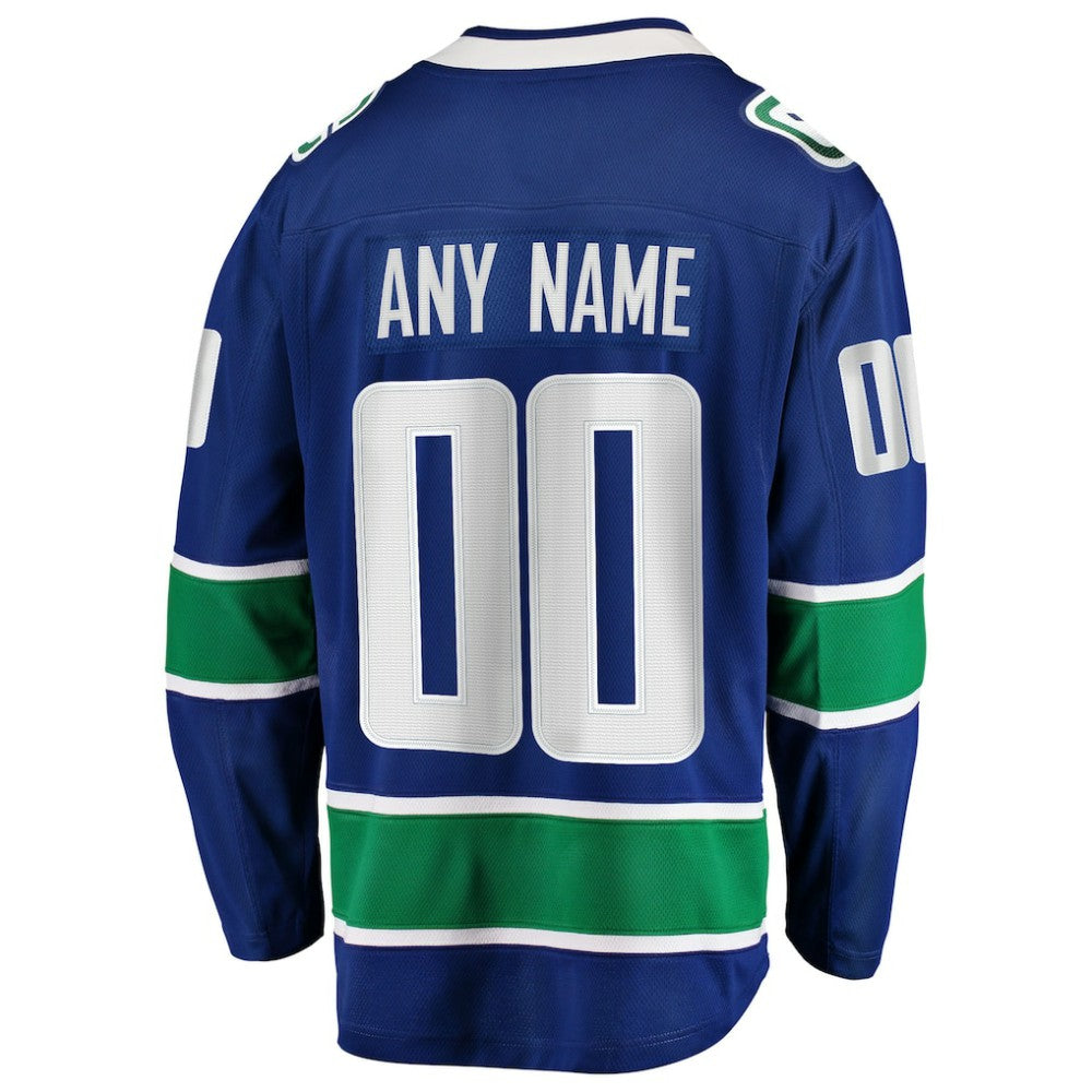 Vancouver Canucks Fanatics Home Team Breakaway Custom Jersey -  NHL Jerseys