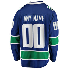 Vancouver Canucks Fanatics Home Team Breakaway Custom Jersey -  NHL Jerseys