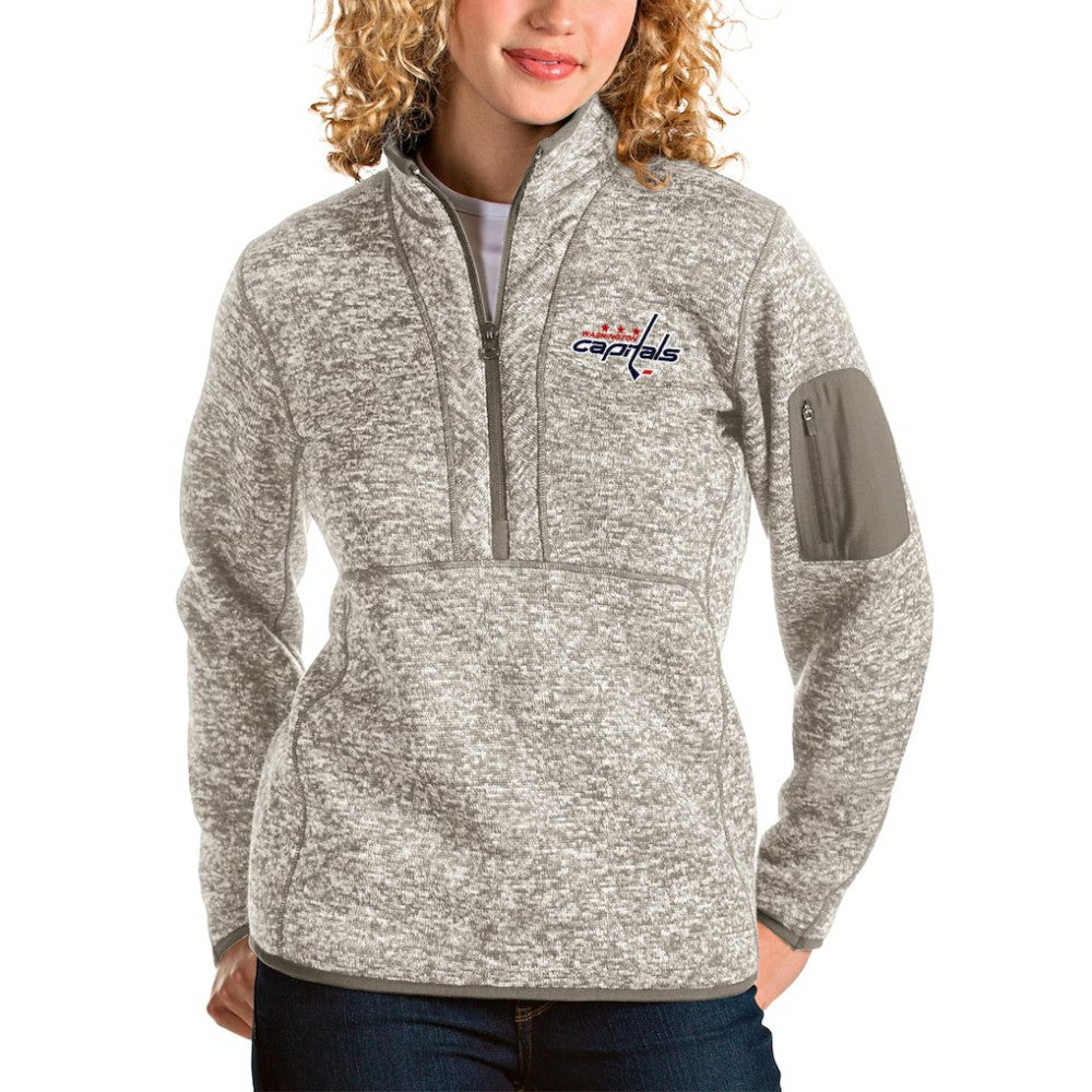 Washington Capitals Antigua Women's Fortune Half-Zip Sweatshirt -  NHL Sweatshirts
