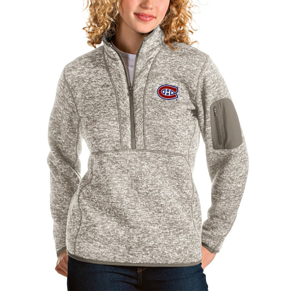 Montreal Canadiens Antigua Women's Fortune Half-Zip Sweatshirt -  NHL Sweatshirts