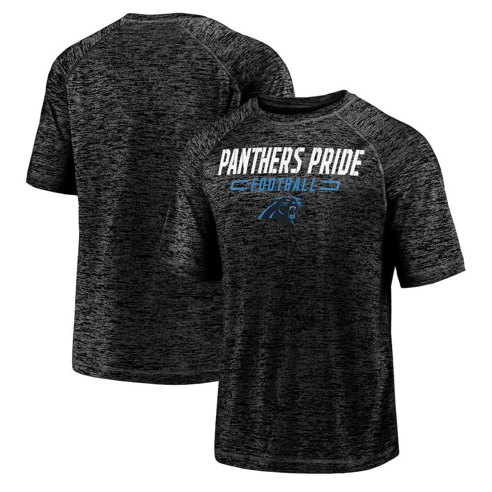 Carolina Panthers Nickname Wordmark Raglan Space Dye T-Shirt | NFL New