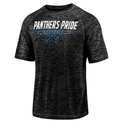 Carolina Panthers Nickname Wordmark Raglan Space Dye T-Shirt | NFL New