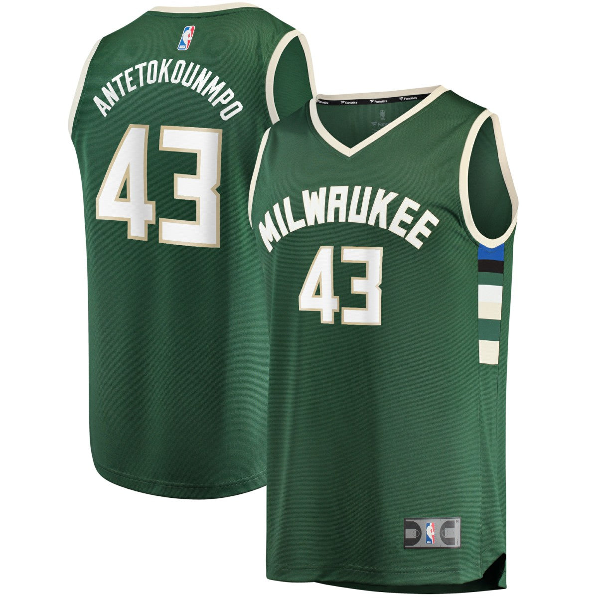 Hunter Green Thanasis Antetokounmpo Milwaukee Bucks Fast Break Replica Player Jersey | NBA