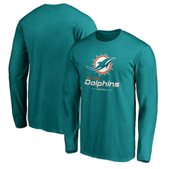 Miami Dolphins Team Lockup Long Sleeve T-Shirt | NFL Online