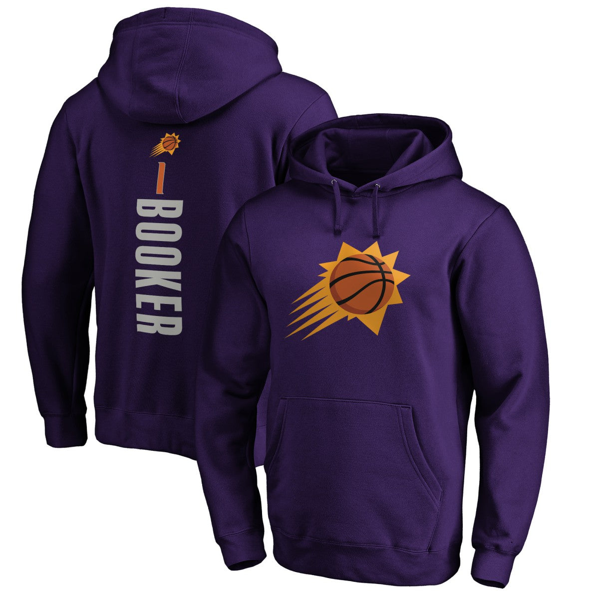Purple Devin Booker Phoenix Suns Playmaker Name & Number Pullover Hoodie | NBA
