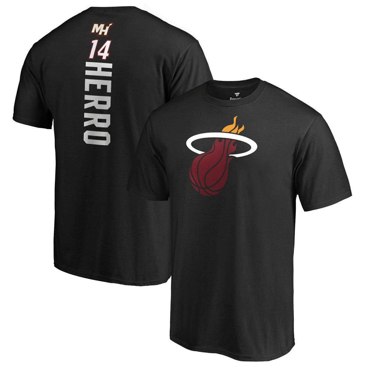 Black Tyler Herro Miami Heat Playmaker Name & Number T-Shirt | NBA