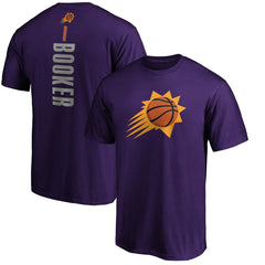 Purple Devin Booker Phoenix Suns Playmaker Name & Number T-Shirt | NBA