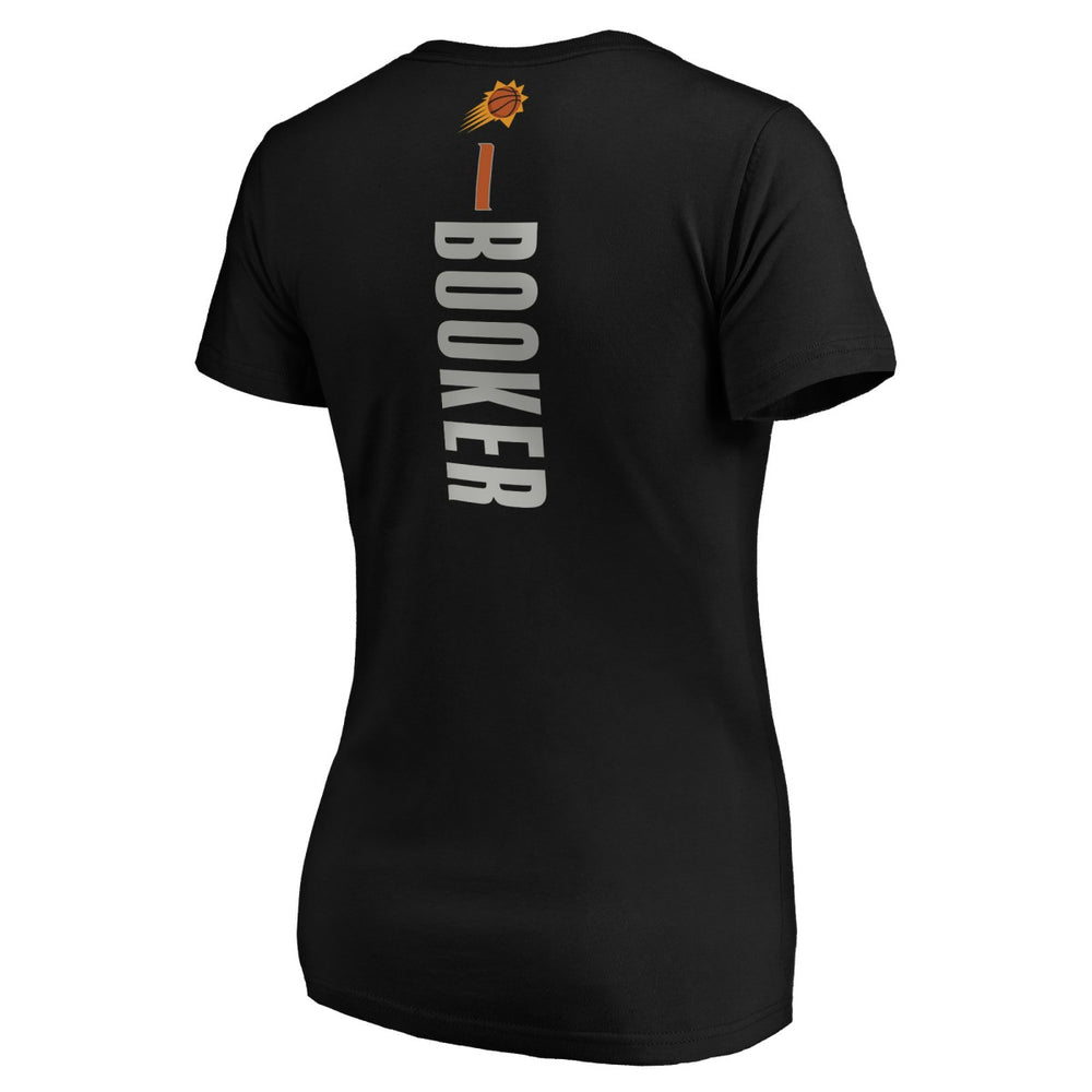 Black Devin Booker Phoenix Suns Women's Playmaker Name & Number T-Shirt | NBA