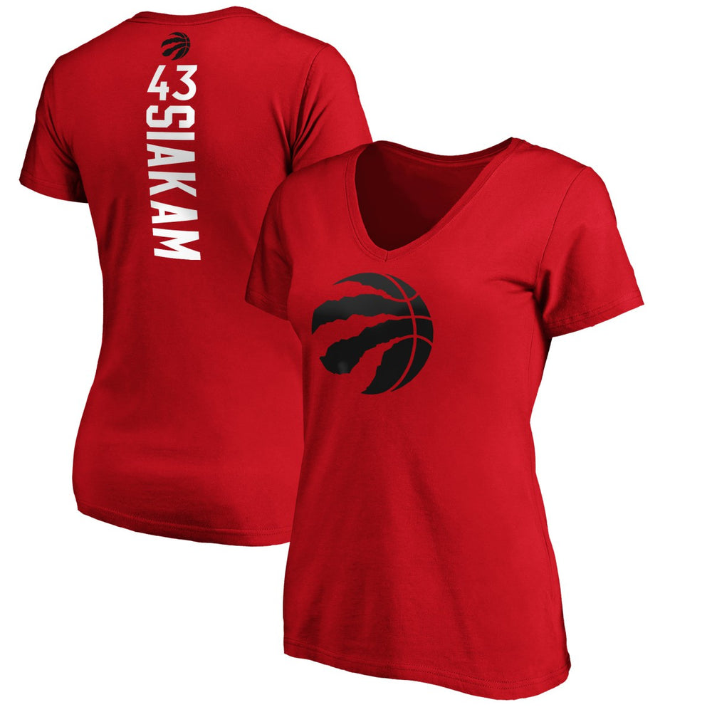 Red Pascal Siakam Toronto Raptors Women's Playmaker Name & Number T-Shirt | NBA