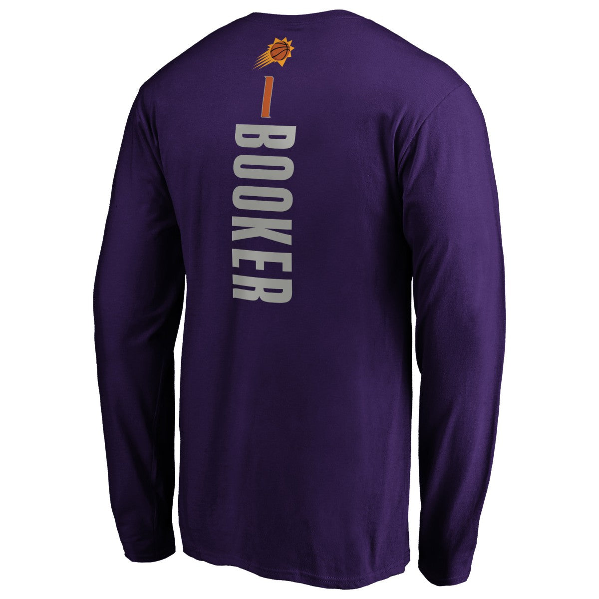 Purple Devin Booker Phoenix Suns Playmaker Name & Number Long Sleeve T-Shirt | NBA