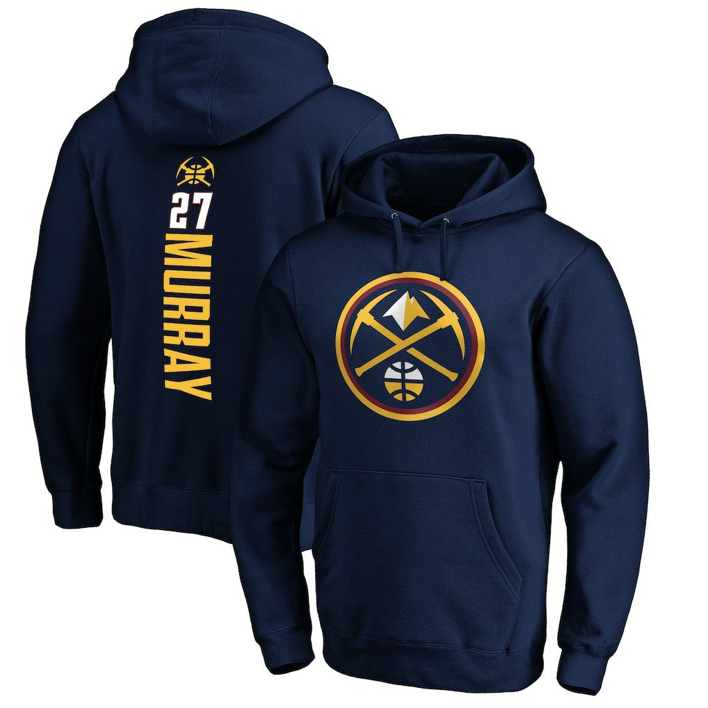 Navy Denver Nuggets Playmaker Name & Number Pullover Hoodie sale | NBA