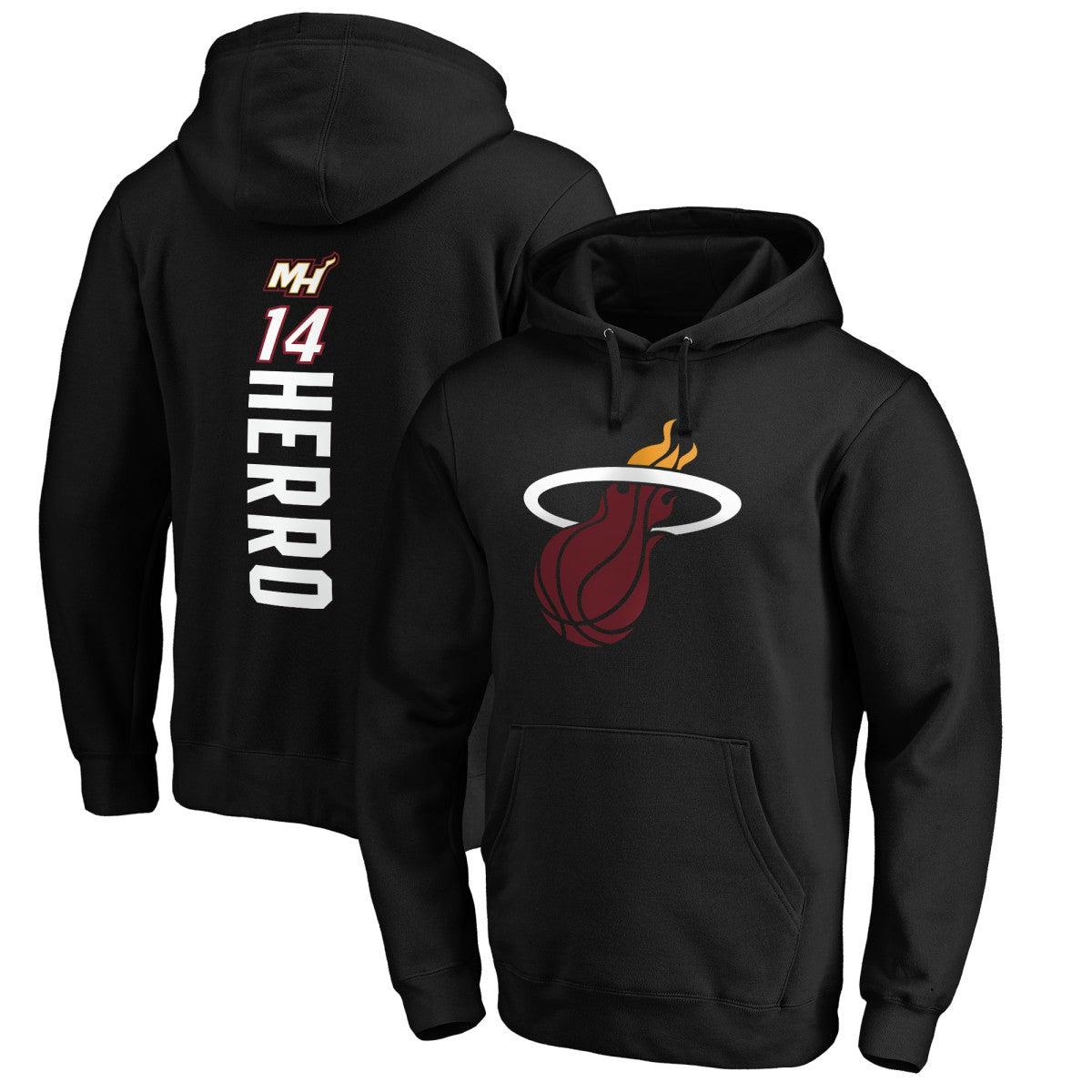 Black Miami Heat Playmaker Name & Number Pullover Hoodie | NBA