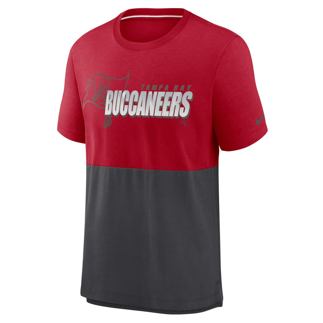 Tampa Bay Buccaneers Fan Gear Colorblock Tri-Blend T-Shirt | NFL New
