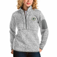 Green Bay Packers Antigua Women's Fortune Half-Zip Pullover Jacket | NFL US