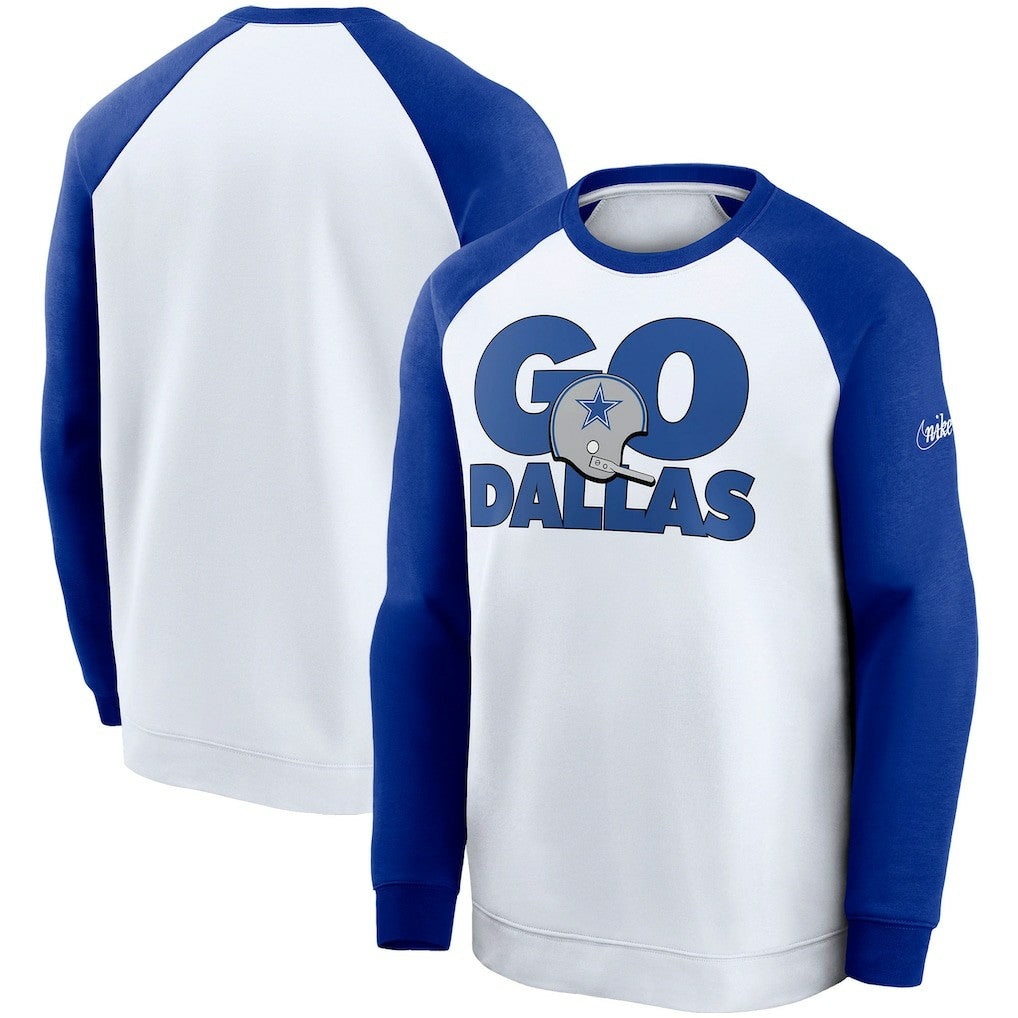 Dallas Cowboys Fan Gear Throwback Go Helmet Sweatshirt | NFL Discount