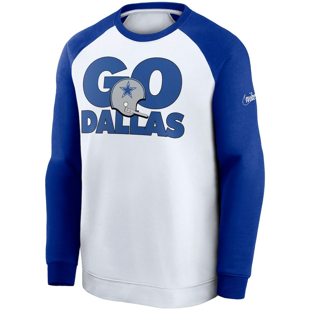 Dallas Cowboys Fan Gear Throwback Go Helmet Sweatshirt | NFL Discount