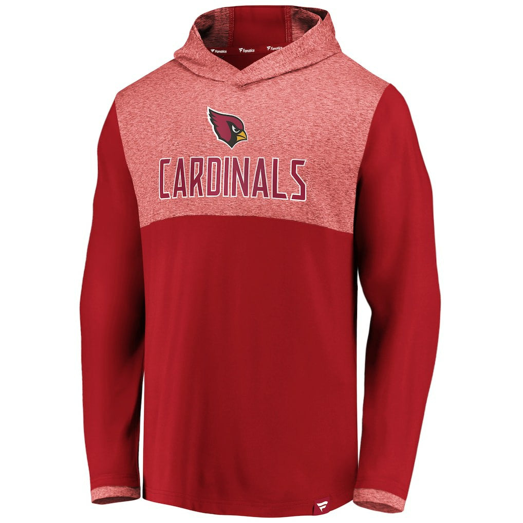 Arizona Cardinals Iconic Marbled Clutch Hoodie Long Sleeve T-Shirt | NFL US