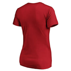 San Francisco 49ers Women's Iconic Script State V-Neck T-Shirt | NFL Online