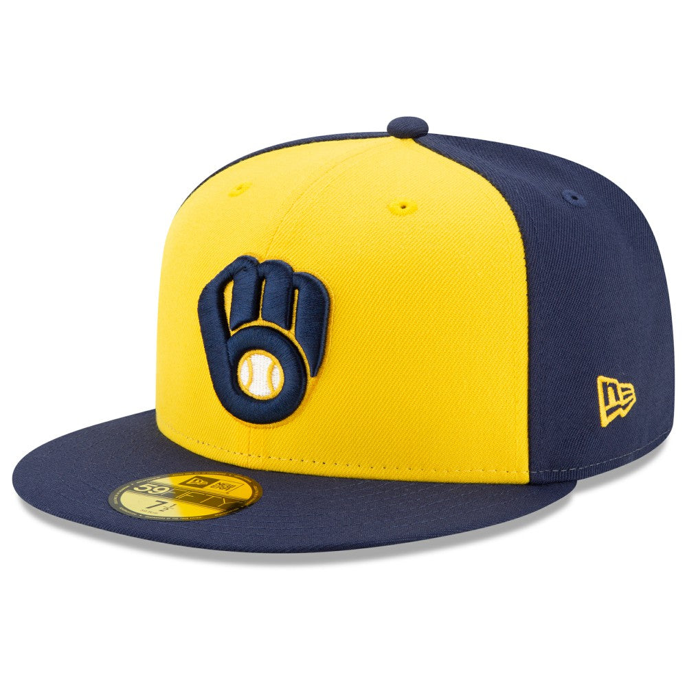 Milwaukee Brewers New Era Alternate Authentic Collection On-Field 59FIFTY Fitted Hat - MLB Hats