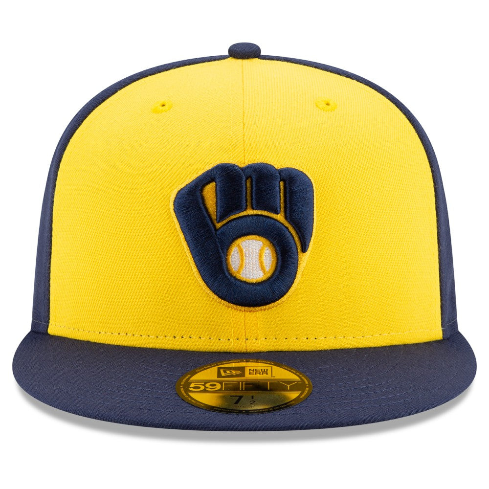 Milwaukee Brewers New Era Alternate Authentic Collection On-Field 59FIFTY Fitted Hat - MLB Hats