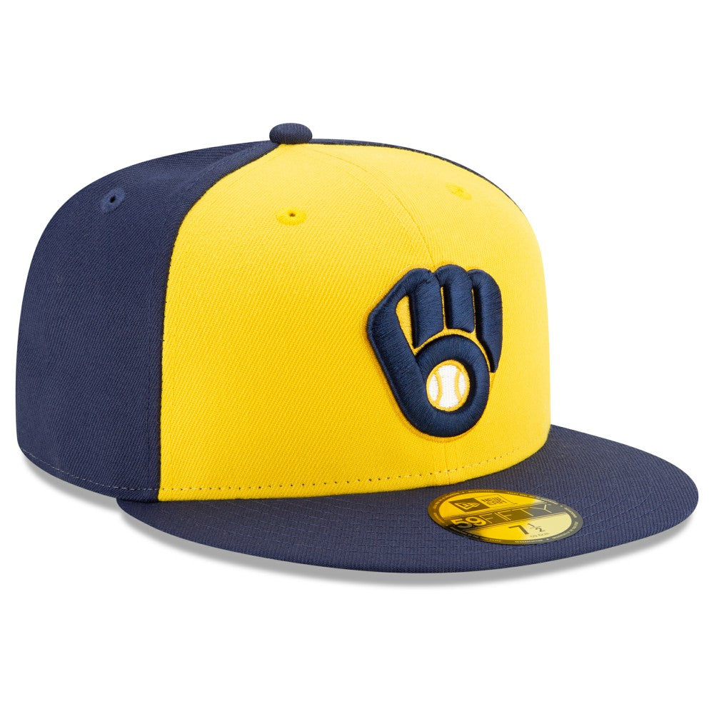 Milwaukee Brewers New Era Alternate Authentic Collection On-Field 59FIFTY Fitted Hat - MLB Hats