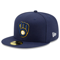 Milwaukee Brewers New Era Home Authentic Collection On-Field 59FIFTY Fitted Hat - MLB Hats