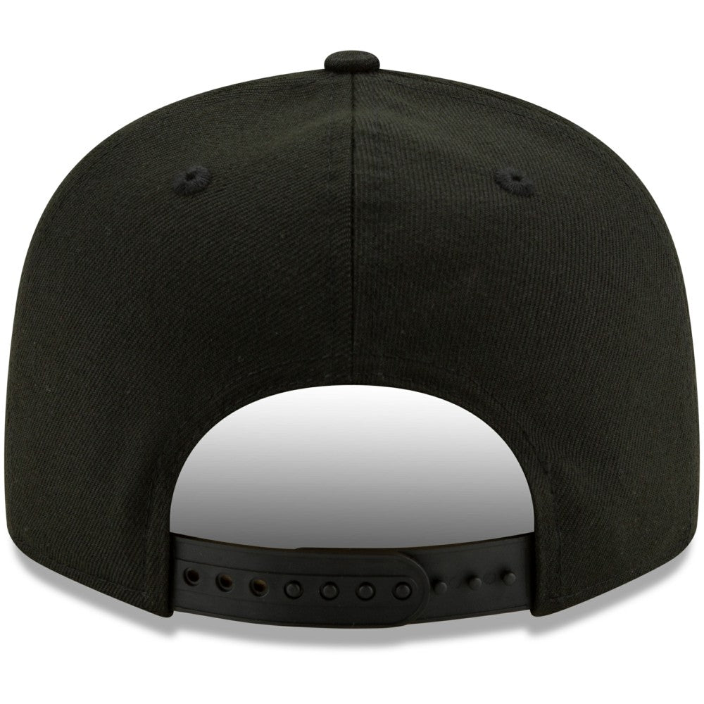 Milwaukee Brewers New Era Black on Black 9FIFTY Snapback Adjustable Hat - MLB Hats