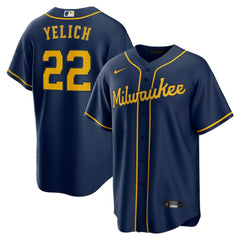 Christian Yelich Milwaukee Brewers Nike Alternate 2 Replica Jersey - MLB Jerseys