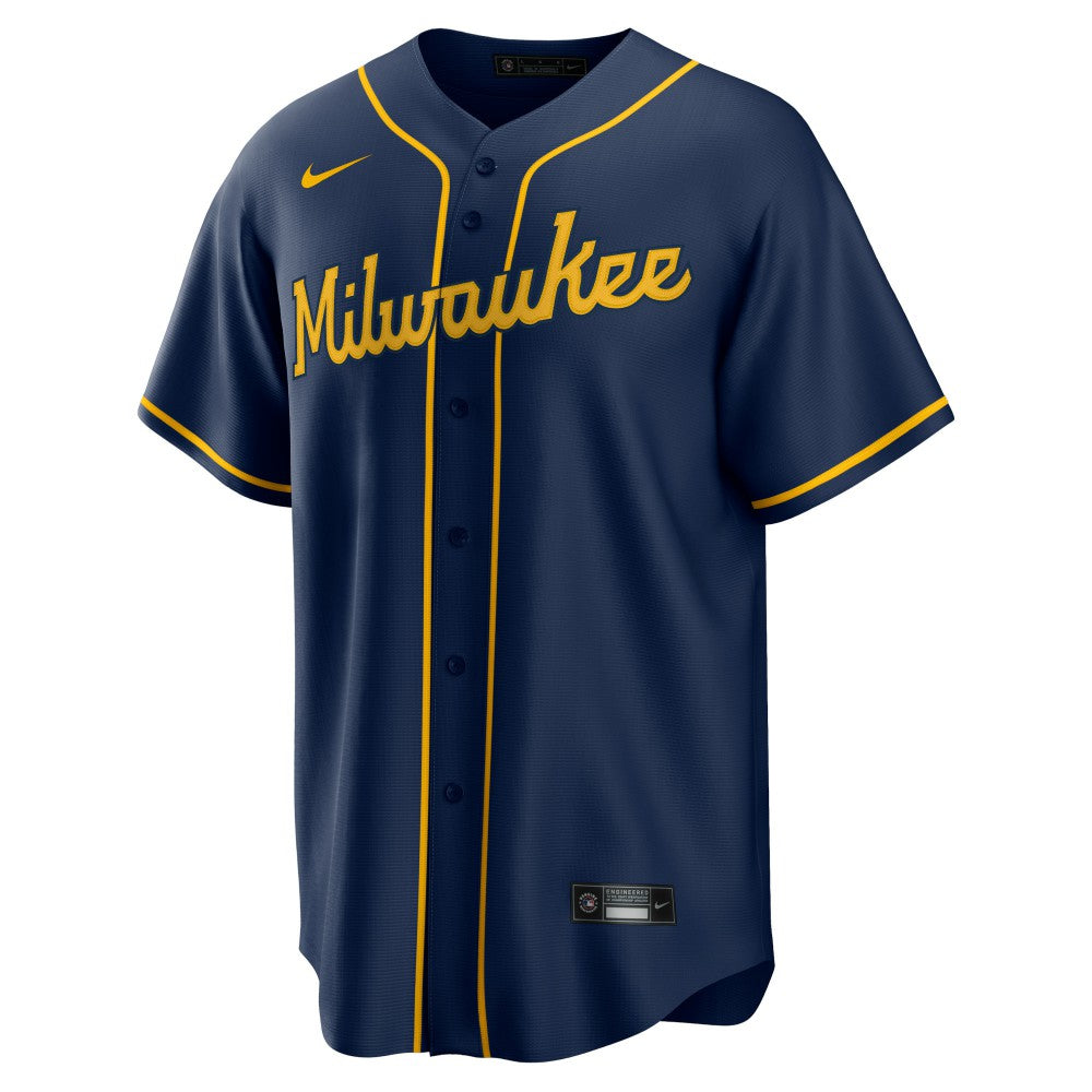 Milwaukee Brewers Nike Alternate Replica Team Jersey - MLB Jerseys