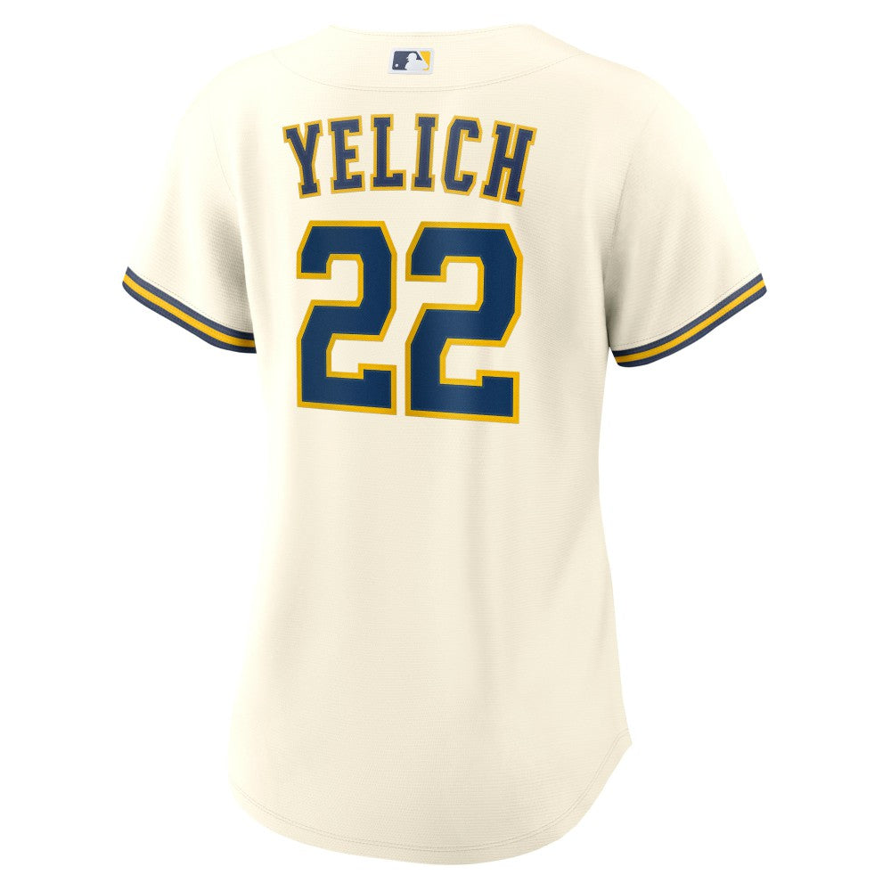 Christian Yelich Milwaukee Brewers Nike Women's Home Replica Player Jersey - MLB Jerseys