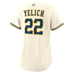 Christian Yelich Milwaukee Brewers Nike Women's Home Replica Player Jersey - MLB Jerseys
