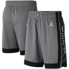 Charcoal Brooklyn Nets Jordan Brand Statement Edition Swingman Shorts | NBA
