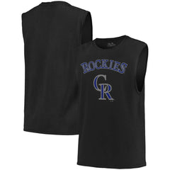 Colorado Rockies Majestic Threads Softhand Muscle Tank Top - MLB Tanks