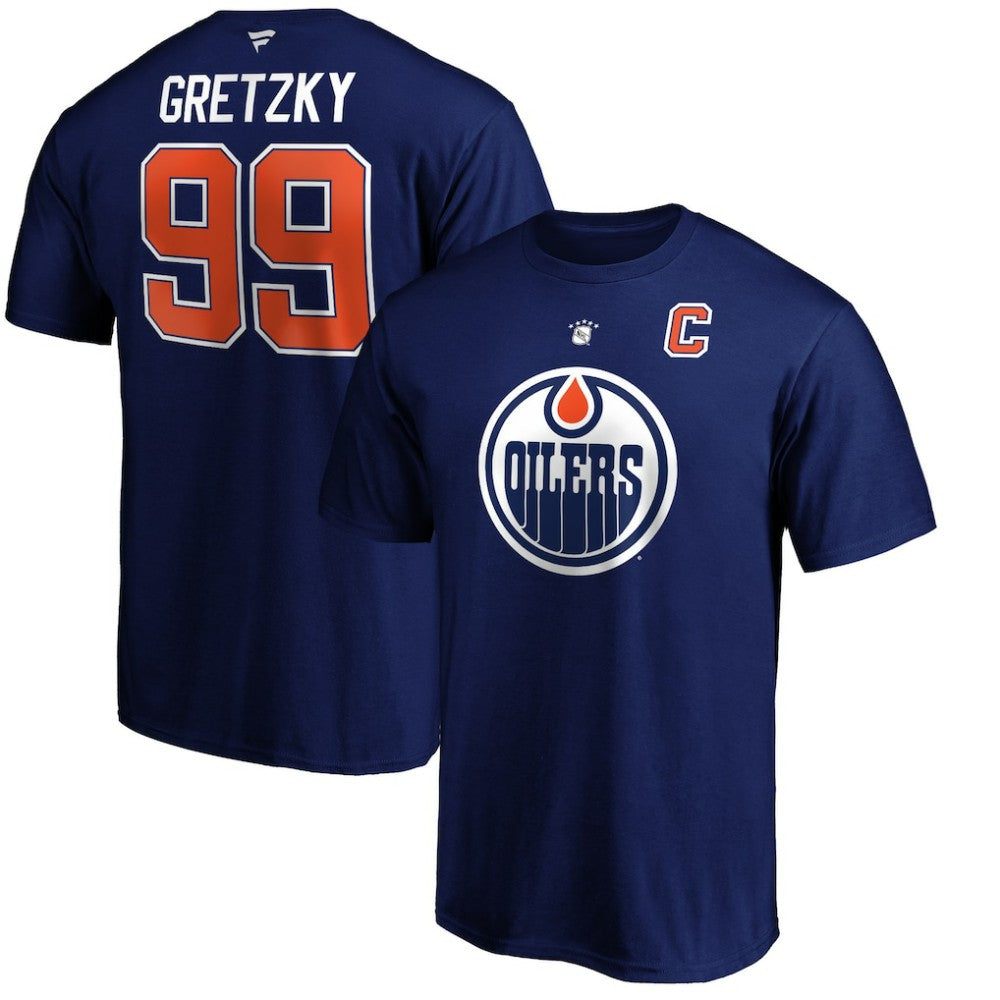 Wayne Gretzky Edmonton Oilers Fanatics Authentic Stack Retired Player Name & Number T-Shirt -  NHL T-shirts