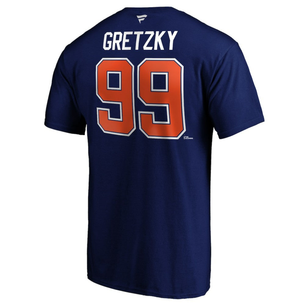 Wayne Gretzky Edmonton Oilers Fanatics Authentic Stack Retired Player Name & Number T-Shirt -  NHL T-shirts