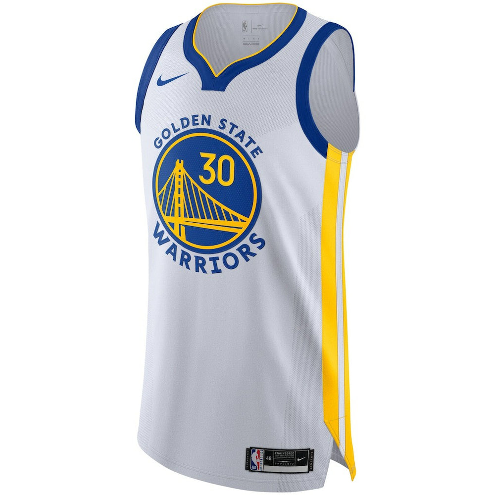 White Stephen Curry Golden State Warriors Authentic Jersey sale | NBA