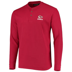Kansas City Chiefs Dunbrooke Logo Maverick Thermal Henley Long Sleeve T-Shirt | NFL Outlet