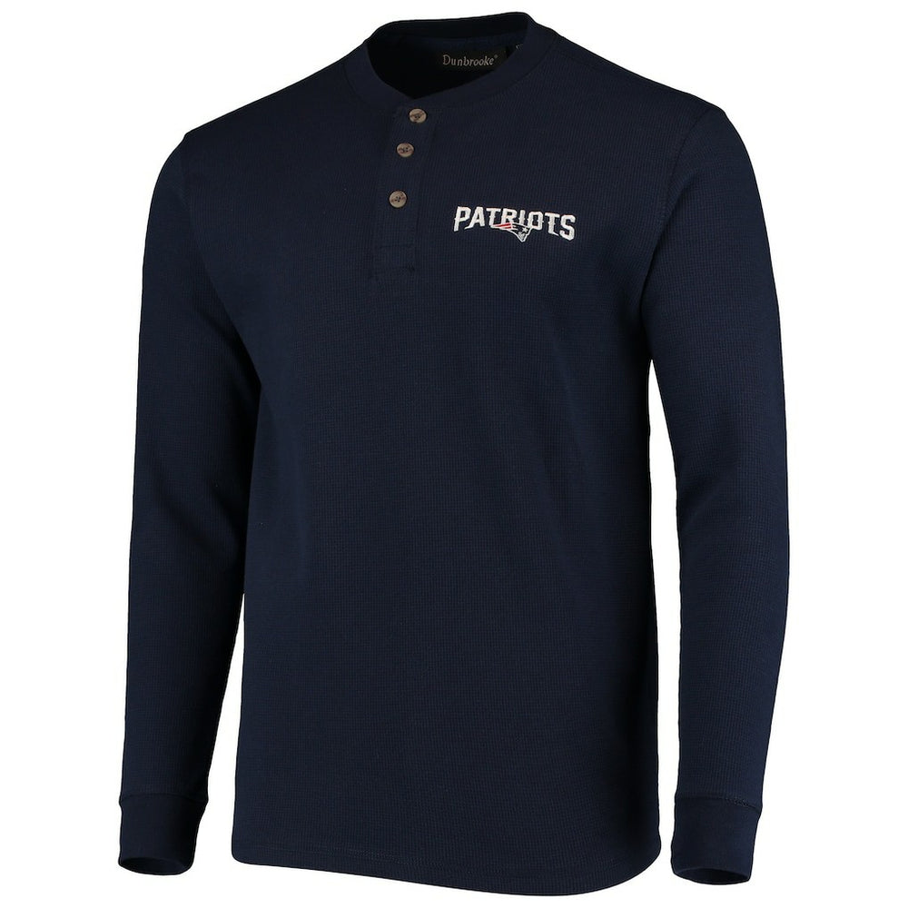New England Patriots Dunbrooke Logo Maverick Thermal Henley Long Sleeve T-Shirt | NFL On sale
