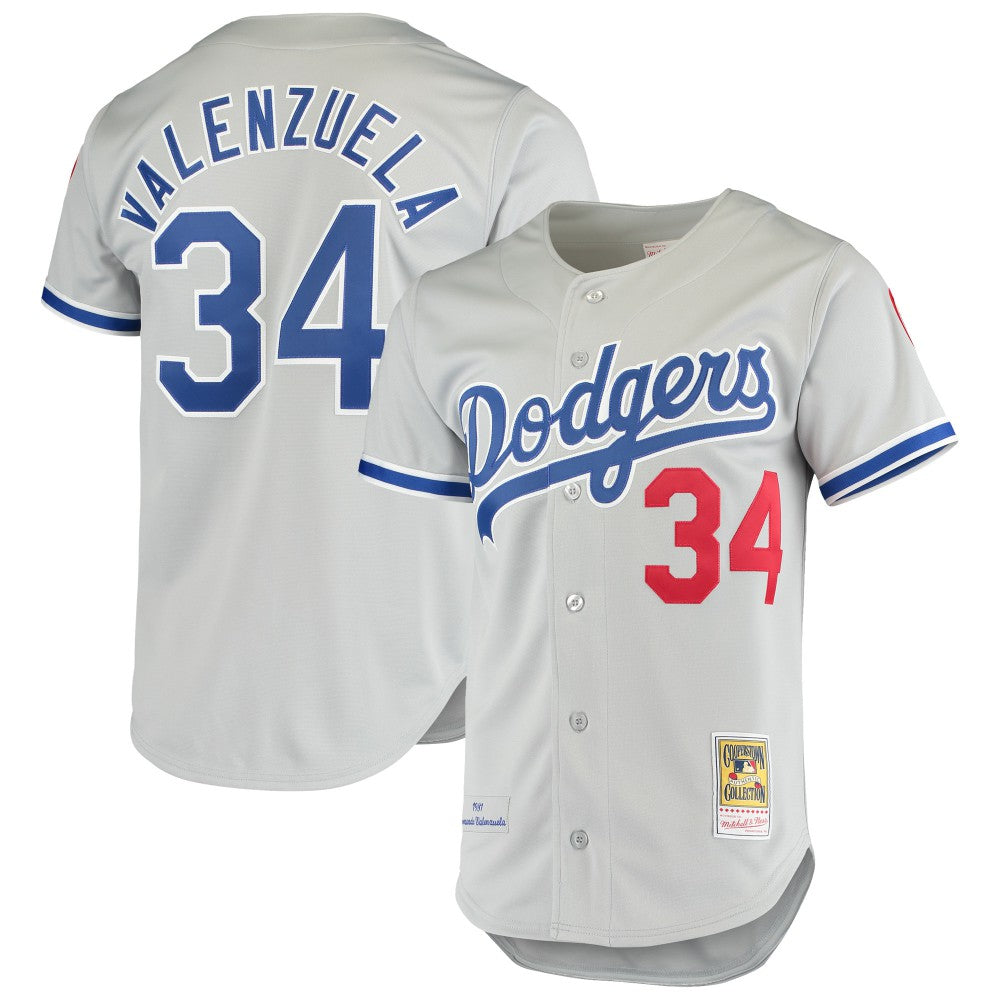 Fernando Valenzuela Los Angeles Dodgers Mitchell & Ness Road 1981 Cooperstown Collection Authentic Jersey - MLB Jerseys