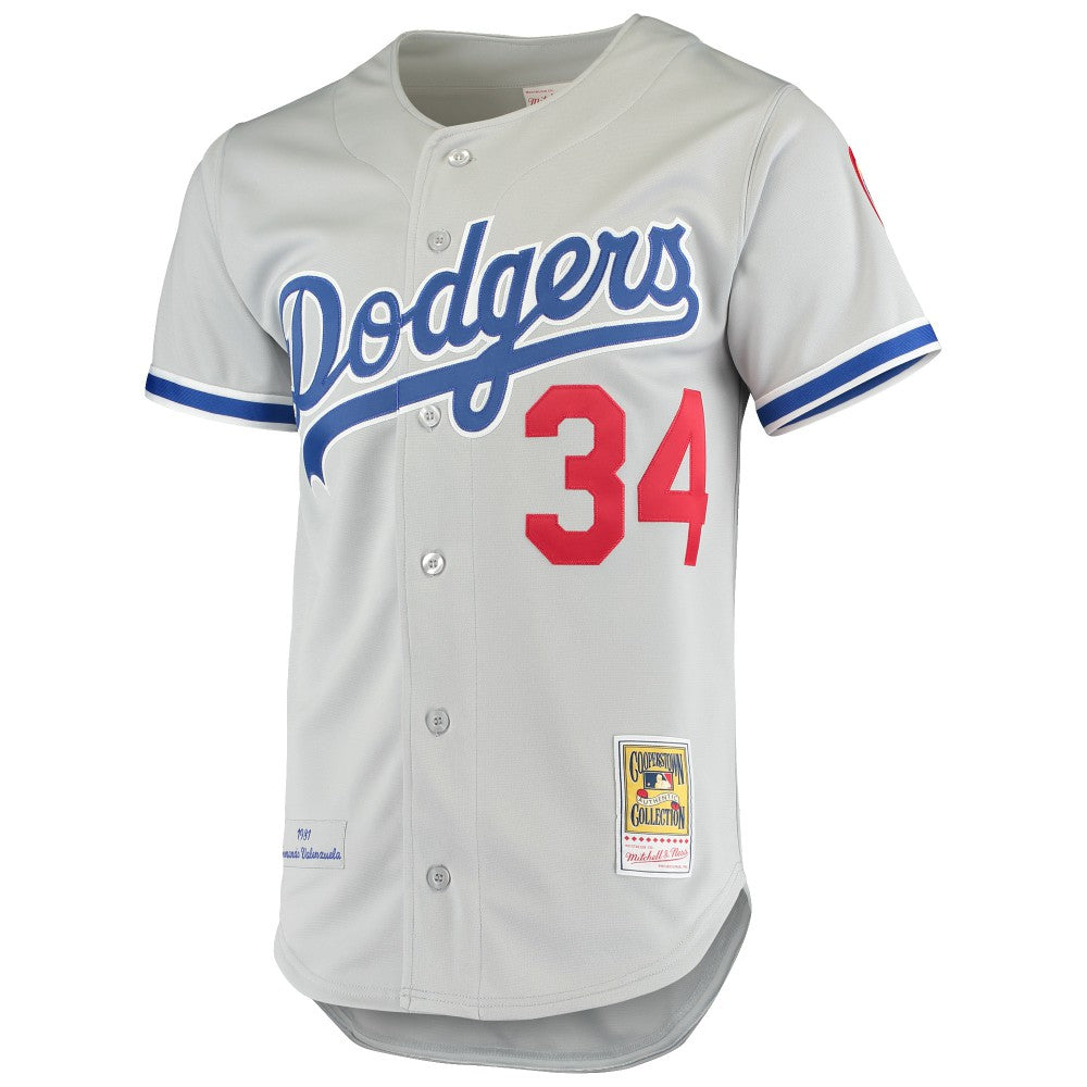 Fernando Valenzuela Los Angeles Dodgers Mitchell & Ness Road 1981 Cooperstown Collection Authentic Jersey - MLB Jerseys